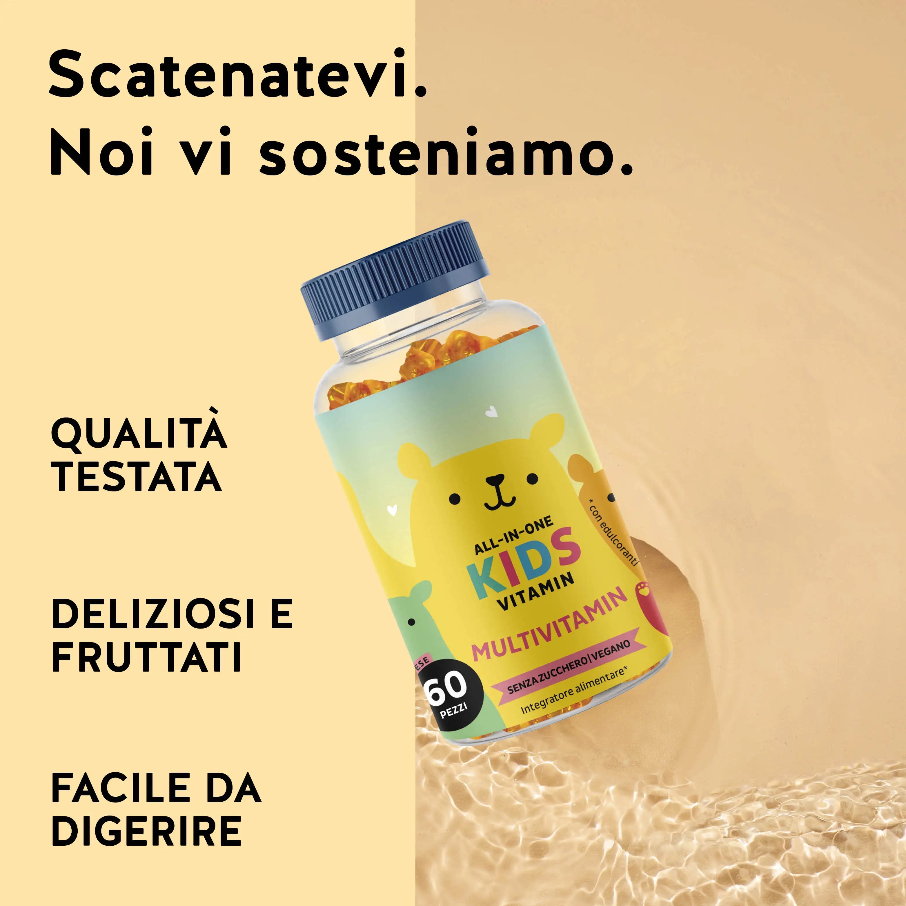 Benefici del prodotto All in One Kids Multivitamin Da Bears with Benefits.
