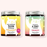 Set di 2 "Le Bella Addormentata" composto dalle Vitamine Hey Sunshine Sun con vitamina D e le Vitamine One Bear A Day da Bears with Benefits