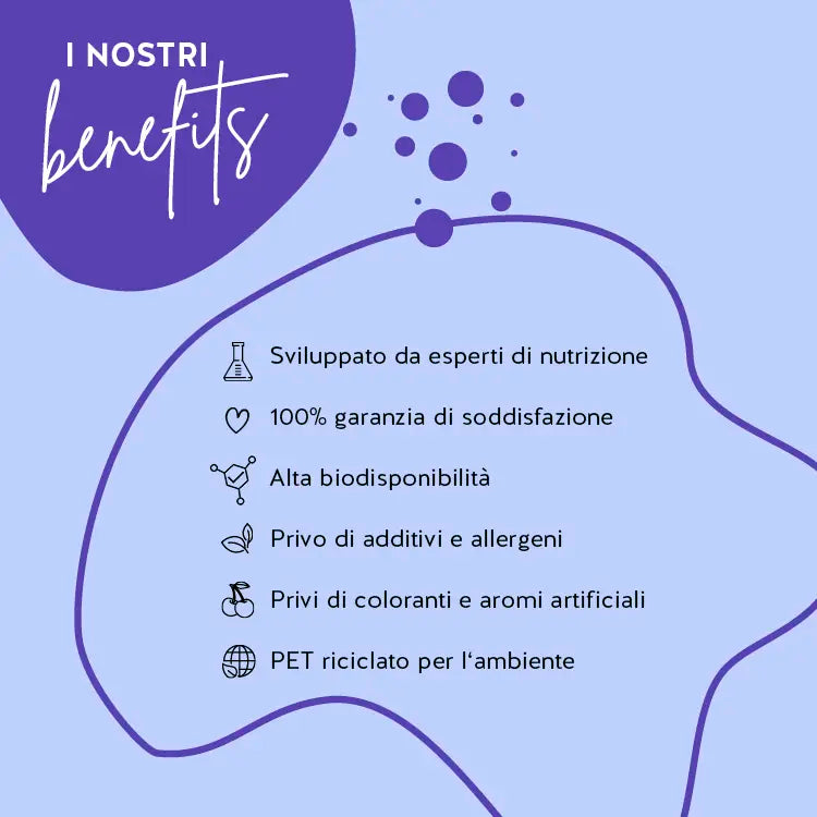 Questa immagine mostra i benefici del prodotto You Glow, Girl Skin di Bears with Benefits. Sviluppato da farmacisti, Garanzia di soddisfazione al 100%, Alta biodisponibilità, Senza glutine e senza lattosio, Senza coloranti e aromi artificiali, PET riciclato per l'ambiente.