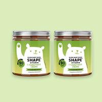 Bears with Benefits Burn Baby Burn Vitamin – Caramelle gommose con biotina, zinco, cromo, L-carnitina ed estratto di tè verde, pack da 2 barattoli da 90 pezzi, 180 totali, senza zuccheri
