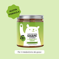 Bears with Benefits Burn Baby Burn Vitamin – Caramelle gommose con biotina, zinco, cromo, L-carnitina ed estratto di tè verde per supportare il metabolismo dei macronutrienti e degli acidi grassi, 90 pezzi, gusto limone, senza zuccheri