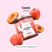 Bears with Benefits You Nailed It Nail & Hair – Caramelle gommose vegetariane gusto pesca per supportare capelli e unghie, alternativa pratica e gustosa a capsule e compresse. Maxi formato con 90 caramelle gommose.