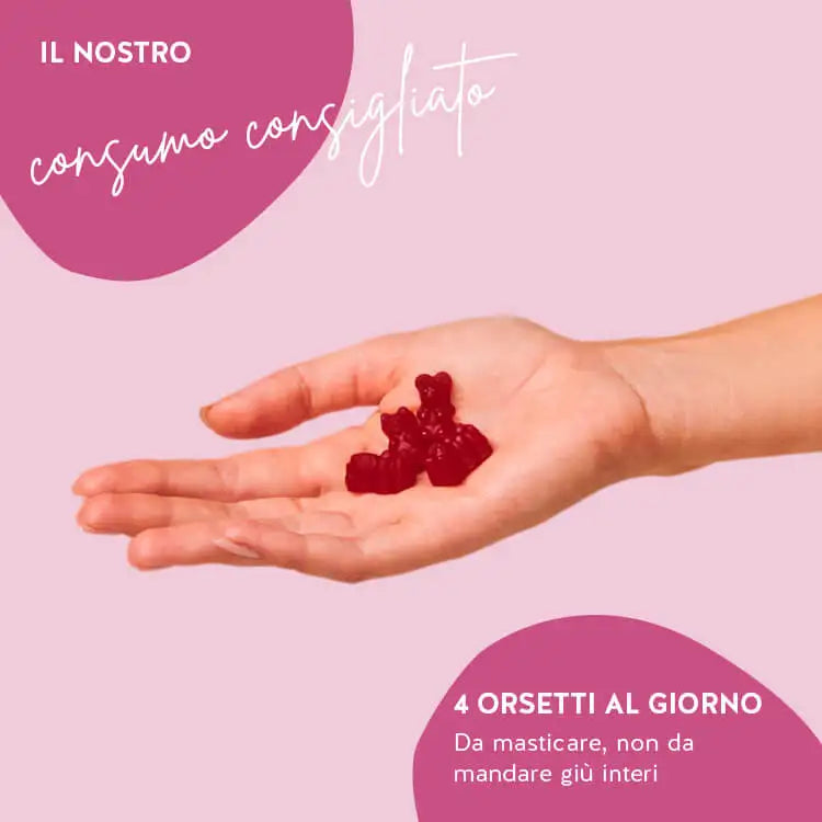 Questo è il consumo consigliato delle Born This Way Vitamins da Bears with Benefits