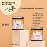 Questi ingredienti e nutrienti si trovano nelle Vitamine Spicy Girl di Bears with Benefits: Estratto di radice di radice di curcuma, zenzero, pepe nero e vitamina C.