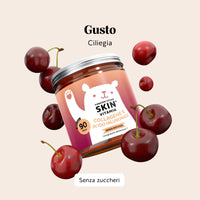 Bears with Benefits Forever Young Skin Vitamin – Caramelle gommose al gusto ciliegia con collagene, acido ialuronico, coenzima Q10, vitamina C e vitamina E per la pelle, 90 pezzi, senza zuccheri