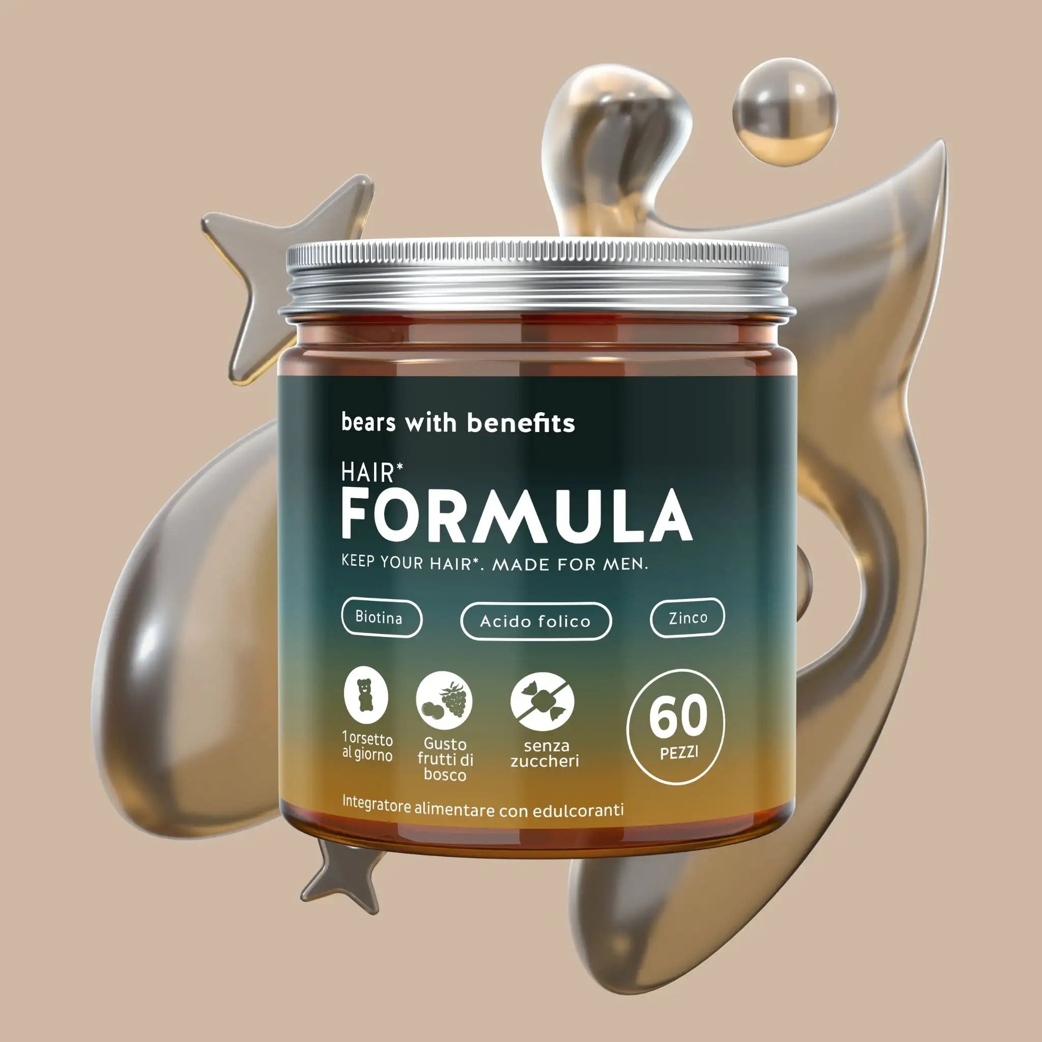 Hair* Formula. Keep your Hair. Made for Men.