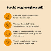 Bears with Benefits Hey Sunshine Sun Vitamin – Caramelle gommose create con esperti di nutrizione, vitamine dal gusto fruttato, formula vegana senza lattosio, glutine, additivi e allergeni
