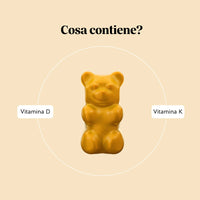 Bears with Benefits Hey Sunshine Sun Vitamin – Caramelle gommose con vitamina D e vitamina K in formula vegana senza zuccheri, pensate per integrare la routine quotidiana
