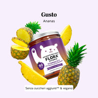 Bears with Benefits Intimate Balance Flora – Caramelle gommose vegane gusto ananas per supportare equilibrio intimo e flora vaginale, alternativa pratica e gustosa a capsule e compresse. Maxi formato con 90 caramelle gommose.