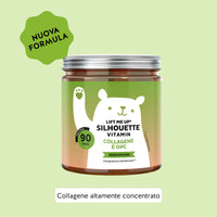 Bears with Benefits Lift me up* SILHOUETTE Vitamin – Caramelle gommose con collagene Verisol®, OPC, vitamina C e vitamina E per supportare la pelle e la compattezza della silhouette, 90 pezzi, gusto ciliegia, senza zucchero
