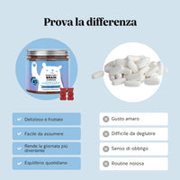 Bears with Benefits Mind Fuel Brain Complex – Confronto caramelle gommose vs compresse: formato gustoso e pratico per il supporto cognitivo quotidiano
