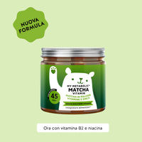 Bears with Benefits My Metabolic Matcha Vitamin – Orsetti gommosi con 80 mg di matcha in polvere, vitamina B12, riboflavina, niacina e zinco per il normale metabolismo energetico, 45 pezzi, senza zuccheri e vegani.