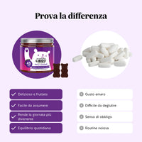 Bears with Benefits Oh Yeah Bear Libido +Vitamin – Confronto caramelle gommose vs compresse: formato gustoso e pratico con maca, ginseng, tribulus, zinco e selenio, alternativa facile da assumere
