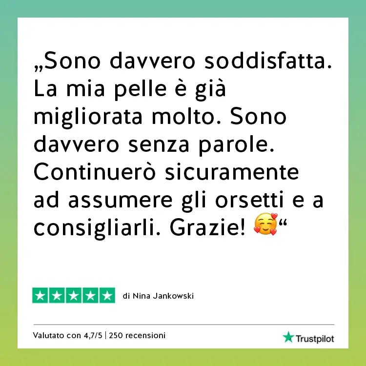 Recensioni di Trustpilot ed opinioni dei clienti sugli orsetti vitaminici di Bears with Benefits