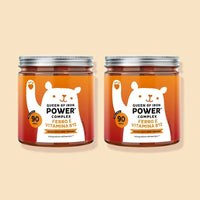 Bears with Benefits Queen of Iron Power – Pack convenienza con 2 barattoli di caramelle gommose con ferro e vitamine per un supporto prolungato di energia e vitalità quotidiana. 180 caramelle gommose gusto lampone e mora.