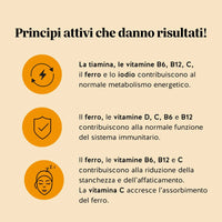 Bears with Benefits Queen of Iron Power – Caramelle gommose formulate per contribuire al normale metabolismo energetico, aiutare a ridurre stanchezza e affaticamento e supportare la normale funzione del sistema immunitario.