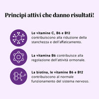 Bears with Benefits Re•Balance Menopause Support – Vitamine B6, B12 e C che contribuiscono alla riduzione della stanchezza e al normale funzionamento del sistema nervoso, con vitamina B6 per la regolazione dell’attività ormonale