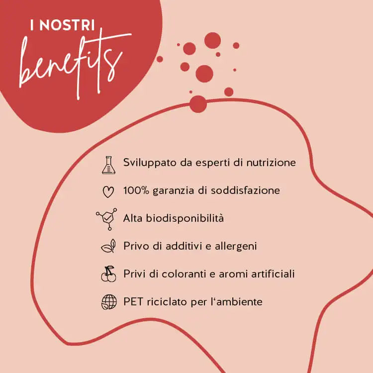 I prodotti Bears with Benefits sono stati sviluppati con farmacisti, hanno un'alta biodisponibilità e sono senza glutine e lattosio. Il packaging è fatto di PET riciclato e c'è una garanzia di soddisfazione.