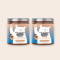Bears with Benefits Skin* in the Game! Barrier Protect** Complex – Caramelle gommose senza zuccheri con vitamine e zinco, pack da 2 barattoli da 90 pezzi, 180 totali, supporto quotidiano per luminosità e benessere della pelle