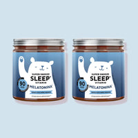 Bears with Benefits Super Snooze Sleep* – Caramelle gommose con melatonina e vitamina B6 per favorire l’addormentamento, pack da 2 barattoli da 90 pezzi, 180 totali, senza zuccheri e vegane

