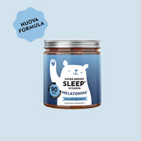 Bears with Benefits Super Snooze Sleep* – Caramelle gommose alla melatonina e vitamina B6 per favorire l’addormentamento e supportare la routine serale, 1 mg di melatonina per caramella, 90 pezzi, senza zuccheri e vegane
