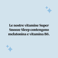 Bears with Benefits Super Snooze Sleep* – Caramelle gommose con melatonina e vitamina B6 per favorire l’addormentamento e supportare il naturale ritmo del sonno, senza zuccheri

