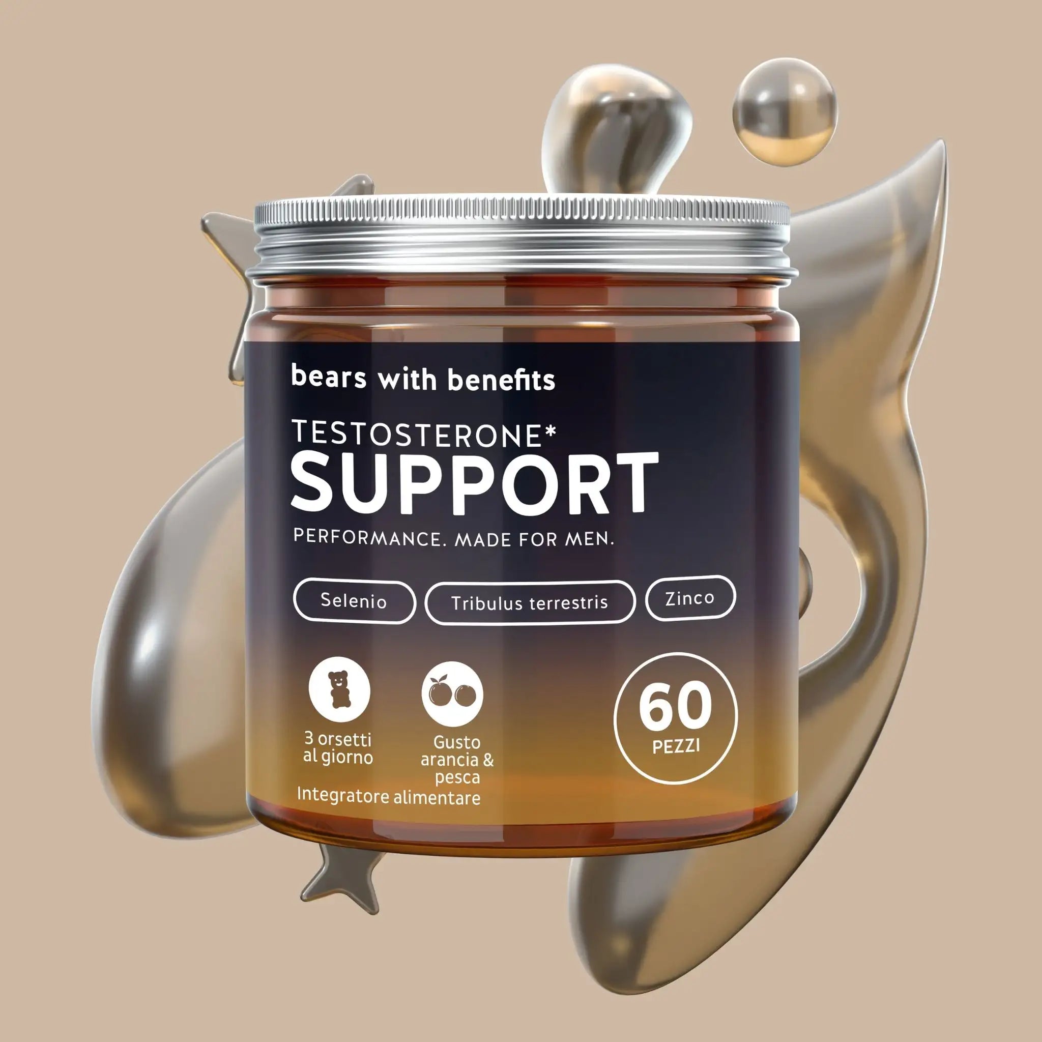 Testosterone* Support. Performance. Made for Men