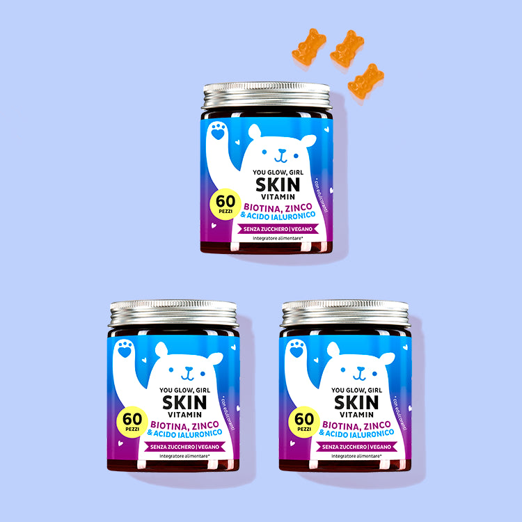 Tre confezioni di vitamine Wake-Up Call Energy con estratto di guaranà e l-tirosina da Bears with Benefits per una spinta energetica naturale.