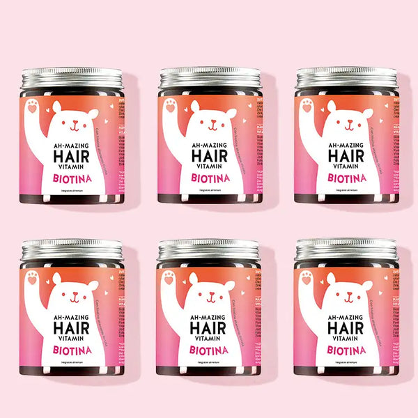 12 mesi di trattamento delle Vitamine Ah-mazing Hair con biotina da Bears with Benefits per capelli forti e belli