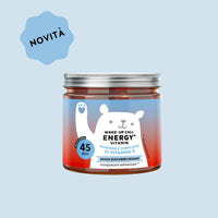 Bears with Benefits Wake-Up Call Energy – Caramelle gommose energizzanti con vitamine B6, B12 ed estratto di guaranà per supportare il metabolismo energetico e contribuire alla riduzione di stanchezza e affaticamento. Barattolo con 45 caramelle gommose gusto cola.