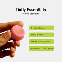 Bears with Benefits Zinco – Caramelle gommose allo zinco, da 1 a 2 caramelle al giorno per apportare da 12,5 mg a 25 mg di zinco, supporto quotidiano per il benessere generale