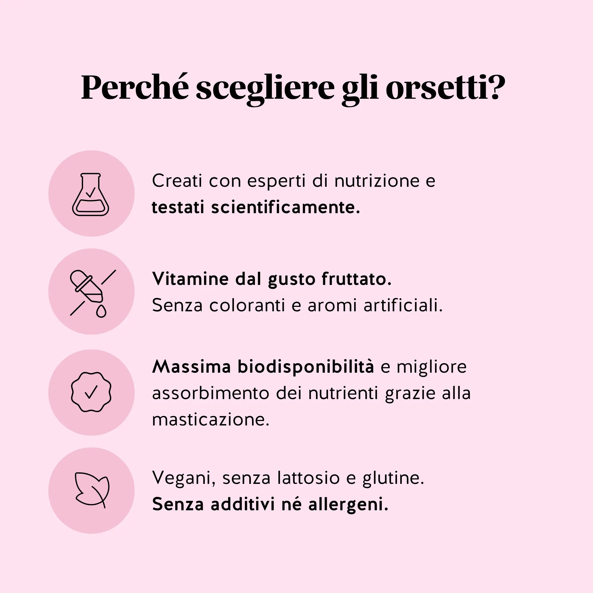 Motivi per scegliere gli orsetti gommosi Ah-mazing Hair* Biotina - Senza zucchero di Bears with Benefits come integratore per capelli con biotina ad alto dosaggio in formato caramelle gommose.
