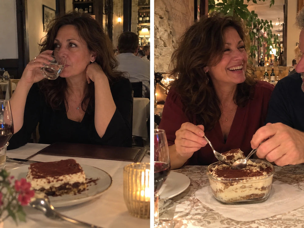 Prima e oggi: il dolce al ristorante