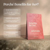Bears with Benefits Benefits for Her – perché sceglierlo: oltre 80 ingredienti in un solo bicchiere, dosaggi trasparenti, pronto in 30 secondi.
