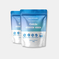 Bears with Benefits Calcio – Caramelle gommose al calcio per sostenere ossa, denti e funzione muscolare, 60 pezzi, integrazione semplice e gustosa. Due confezioni di Daily Essentials Calcio da 120 caramelle gommose di Bears with Benefits.