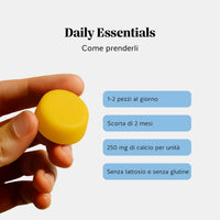 Bears with Benefits Calcio – Caramelle gommose al calcio, da 1 a 2 caramelle al giorno per apportare da 250 mg a 500 mg di calcio, supporto per ossa e denti