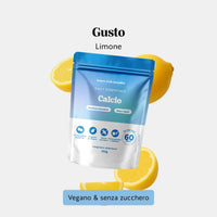 Bears with Benefits Calcio – Caramelle gommose gusto limone con calcio, 250 mg per caramella, vegane e senza zucchero