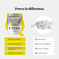 Bears with Benefits Creatina – Caramelle gommose alla creatina come alternativa pratica a capsule e polveri, 3000 mg per dose giornaliera, senza shaker né misurini