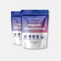Bears with Benefits Magnesio – Caramelle gommose al magnesio per contrastare stanchezza e affaticamento e sostenere la funzione muscolare, 60 pezzi, integrazione semplice e gustosa. Due confezioni di Daily Essentials magnesio da 120 caramelle gommose di Bears with Benefits.