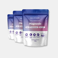 Bears with Benefits Magnesio – Caramelle gommose al magnesio per contrastare stanchezza e affaticamento e sostenere la funzione muscolare, 60 pezzi, integrazione semplice e gustosa. Tre confezioni di Daily Essentials magnesio da 180 caramelle gommose di Bears with Benefits.