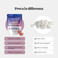 Bears with Benefits Magnesio – Caramelle gommose al magnesio come alternativa pratica a capsule e compresse, gusto fragola e vaniglia, facili da assumere ogni giorno