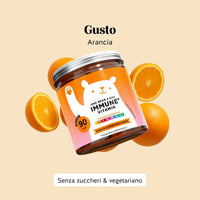 Bears with Benefits One Bear a Day Immune – Caramelle gommose vegane gusto arancia per supportare le difese naturali e il sistema immunitario, alternativa pratica e gustosa a capsule e compresse. Maxi formato con 90 caramelle gommose.