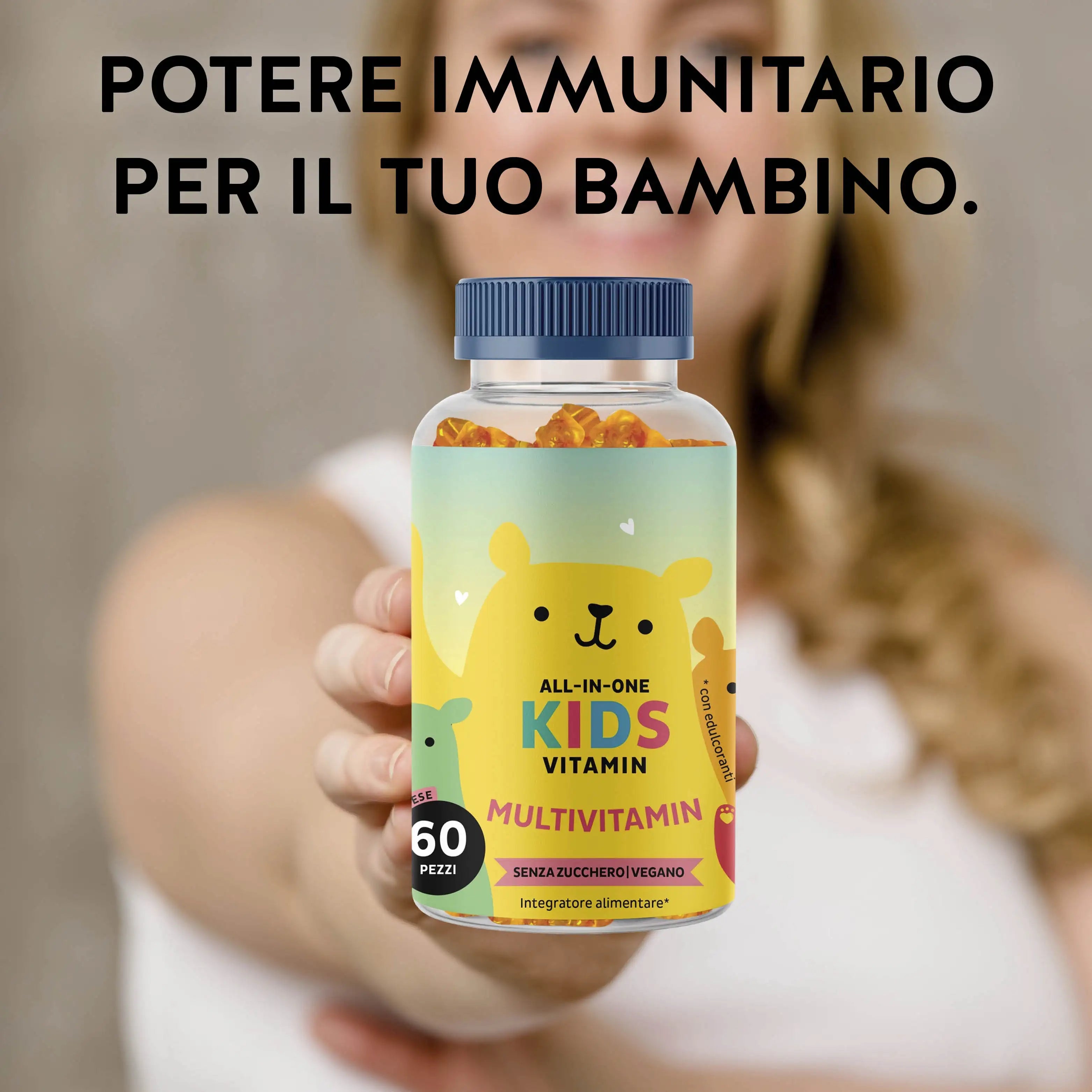 Effetto del prodotto All in One Kids Multivitamin Da Bears with Benefits.