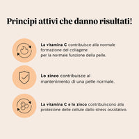 Bears with Benefits Skincredible K-Beauty Complex – Caramelle gommose formulate con vitamina C per la normale formazione del collagene e zinco per il mantenimento di una pelle normale.