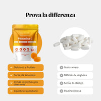 Bears with Benefits Vitamina C – Caramelle gommose alla vitamina C come alternativa pratica a capsule e compresse, gusto arancia, facili da assumere ogni giorno