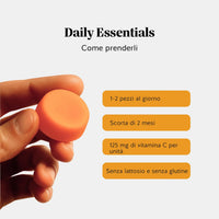 Bears with Benefits Vitamina C – Caramelle gommose alla vitamina C, da 1 a 2 caramelle al giorno per apportare da 125 mg a 250 mg di vitamina C, supporto per il sistema immunitario