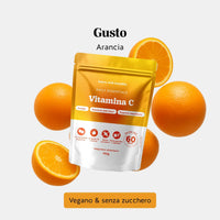 Bears with Benefits Vitamina C – Caramelle gommose gusto arancia con vitamina C, 125 mg per caramella, vegane e senza zucchero